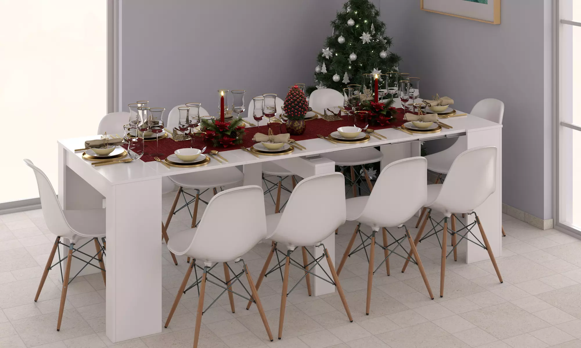 Ausziehbarer Konsolentisch „Prime"