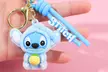 4-Pack Stitch Inspired Plush Keychain with Silicone Lanyard - Image 6