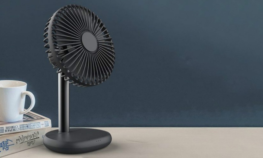 Image 8: Wireless Phone Charging Fan