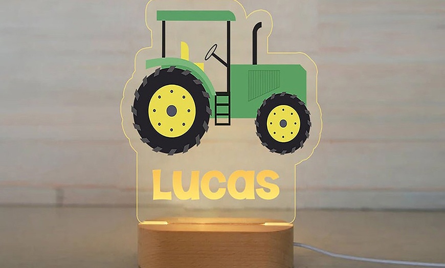 Image 4: Laser-Engraved Name on Night Lights with a Personal Glow for Your Home