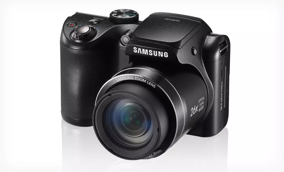 $129.99 for a Samsung WB100 Digital Camera with Memory Card and Bag ($299.97 List Price). Free Shipping and Returns. - Second Medium