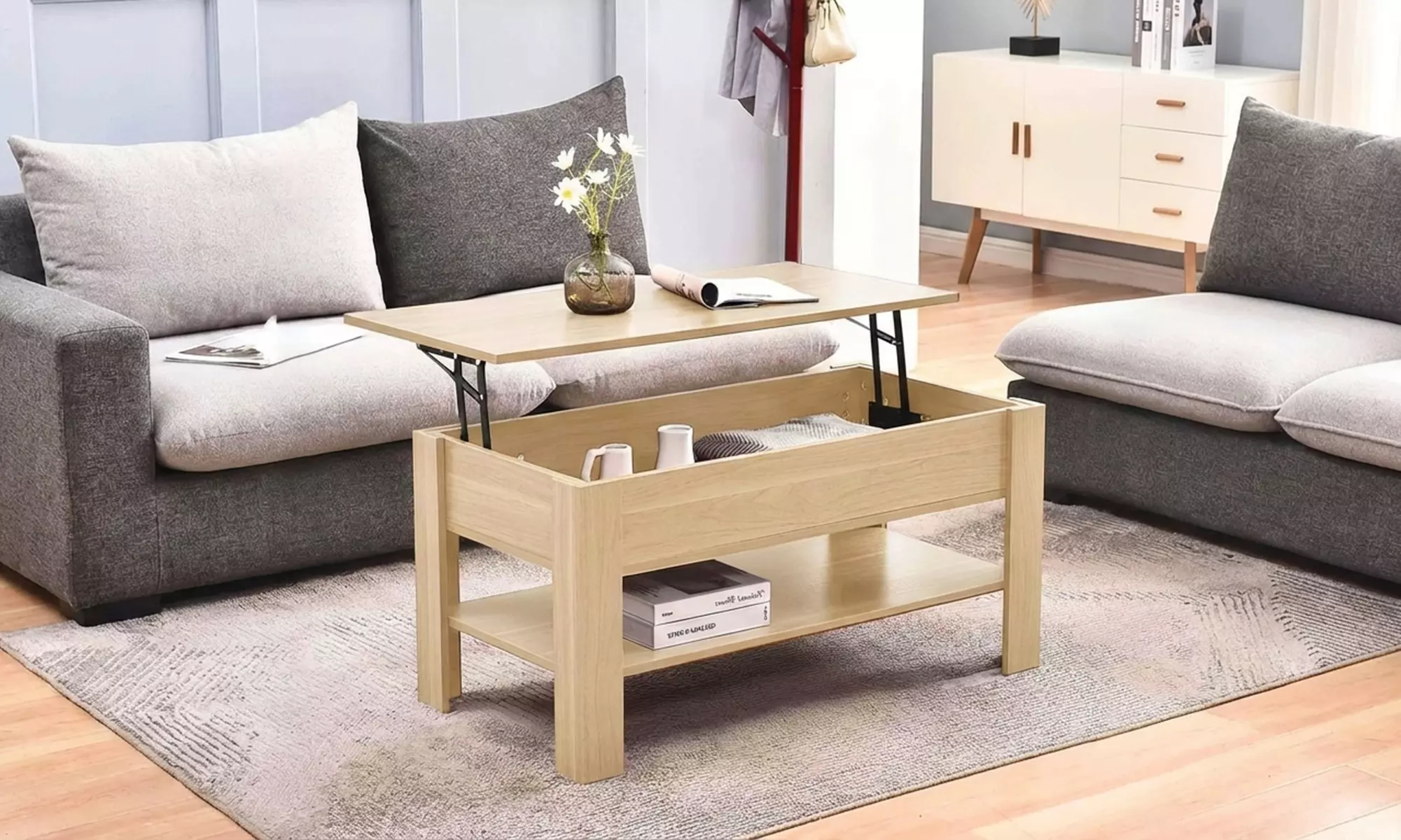 Foxton Lift Top Storage Coffee Table