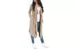 Women's Draped Knee Length Spring Cardigan with Pockets. Plus Size Available. - Second Medium