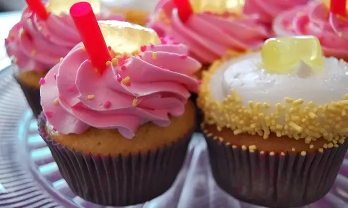 12  Cupcakes or a Kids' Cupcake-Decorating Party for 10 at Bubba Sweets Beach Blvd Location (Up to 42% Off) - Primary Image