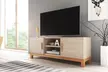 Meuble TV Lahti, style scandinave avec pieds en hêtre - Second Medium