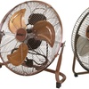 Image 1: KUHL Copper Metal Floor Fan