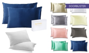 Duck Pillows and Silk Pillowcases