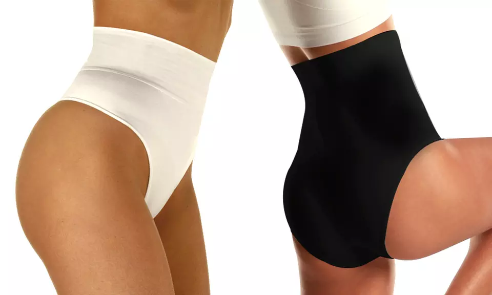 1x oder 2x Slimming G-String oder/und Slimming-Slip in Schwarz oder Weiß und in der Größe nach Wahl - Primary Image