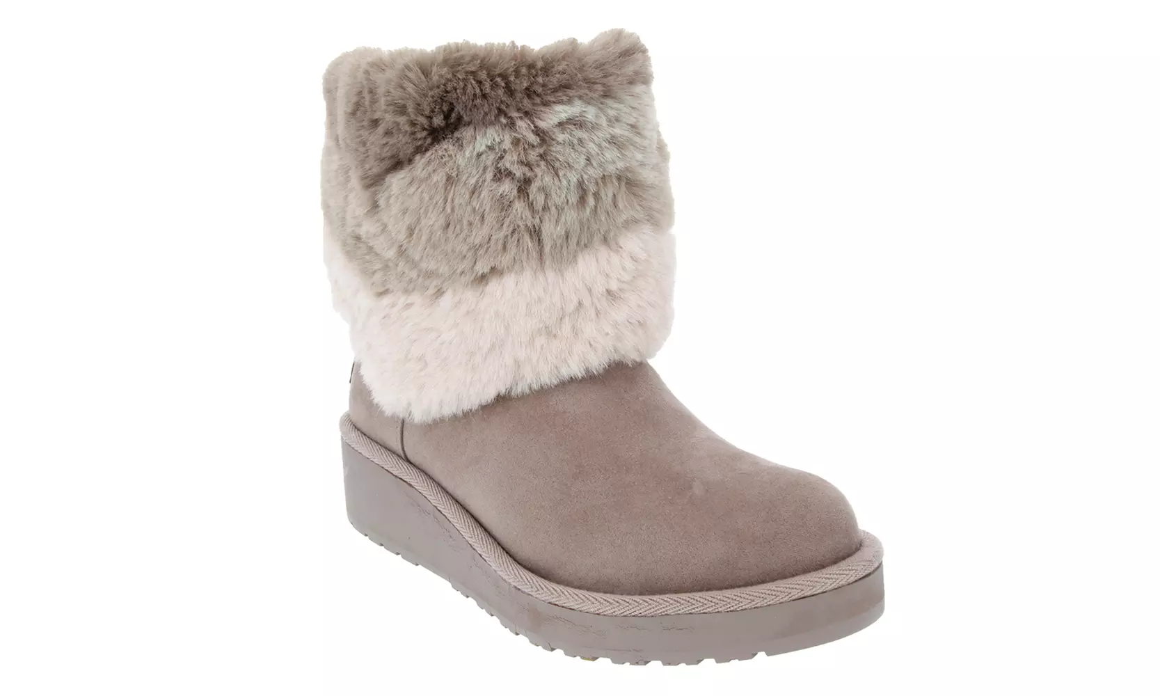 London Fog Women's Cozy Fur Boots - Second Medium