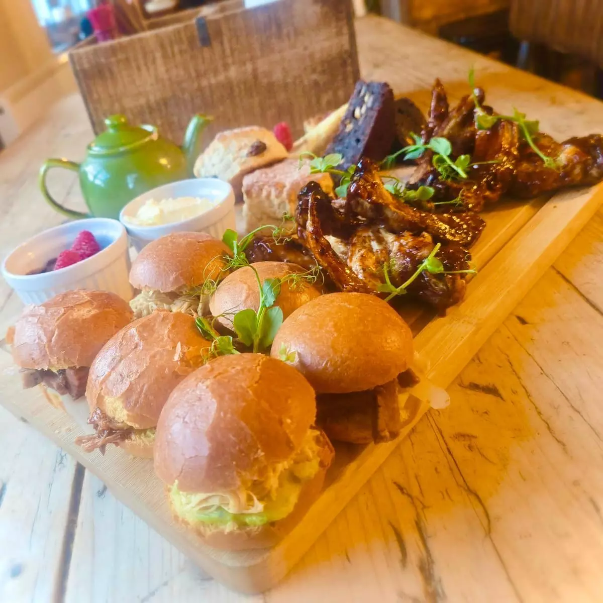 American Smokehouse Afternoon Tea for 2 or 4 with Optional Prosecco