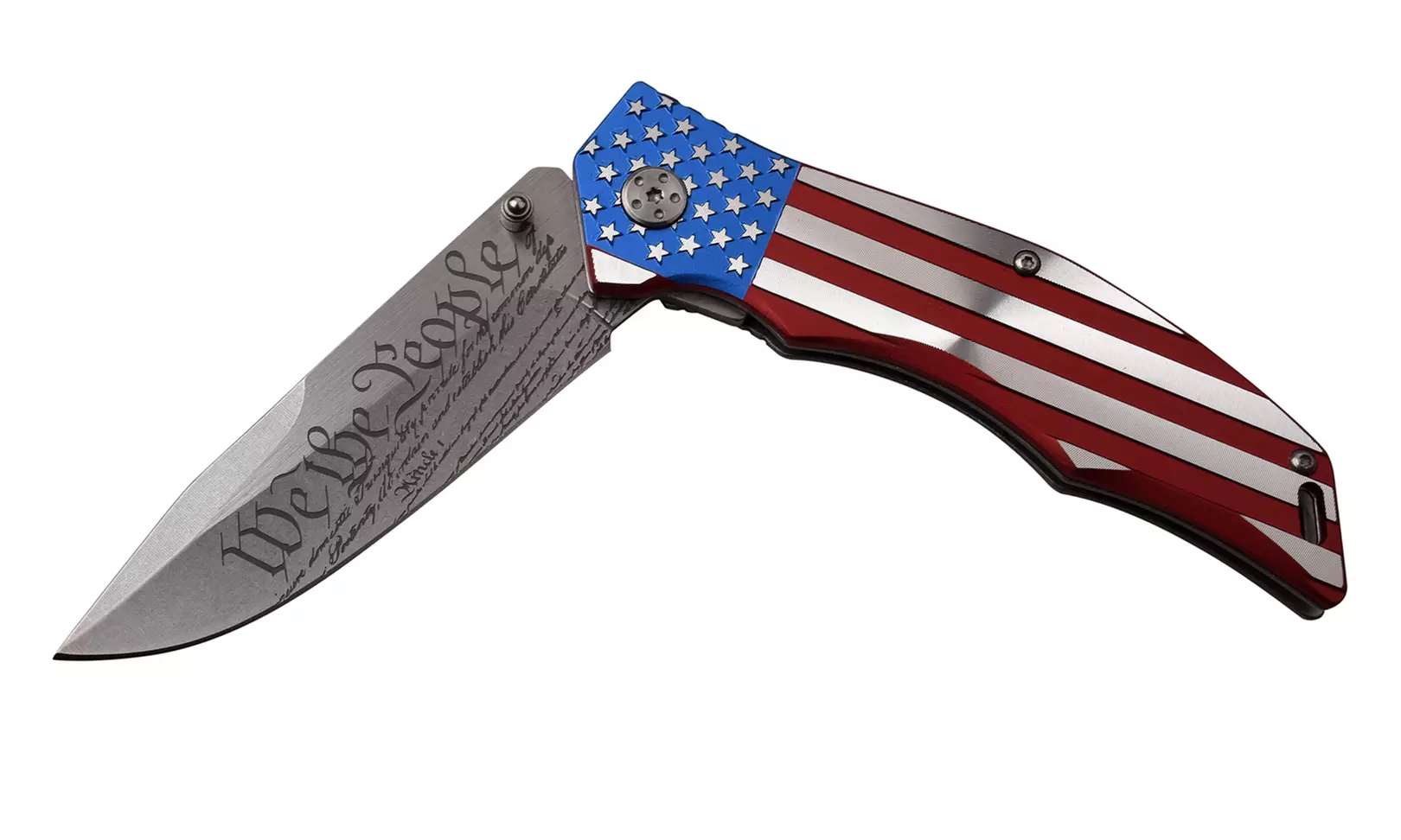 MTech USA Assisted Opening Stainless Steel American Flag Knife - Second Medium
