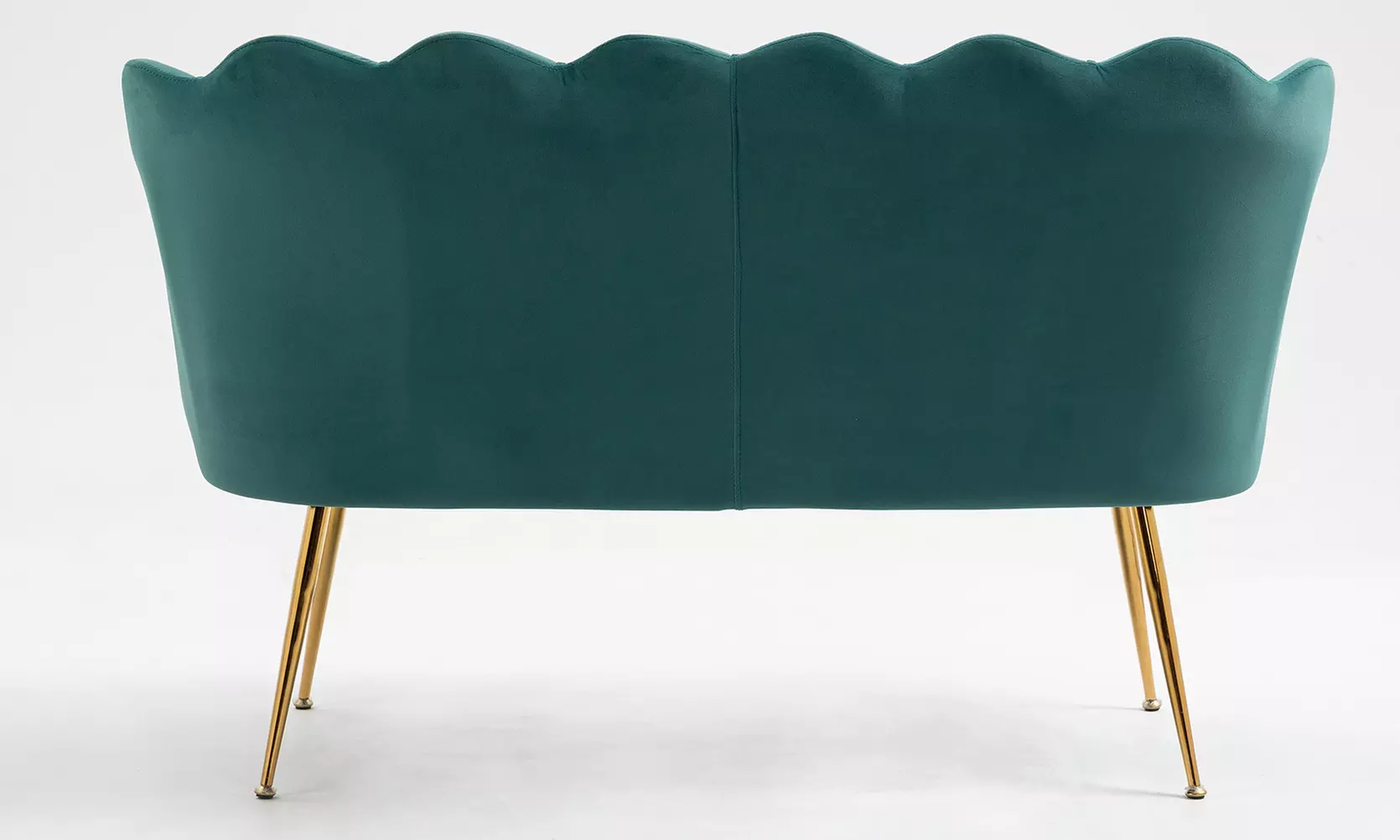 Divano a due posti a forma di conchiglia