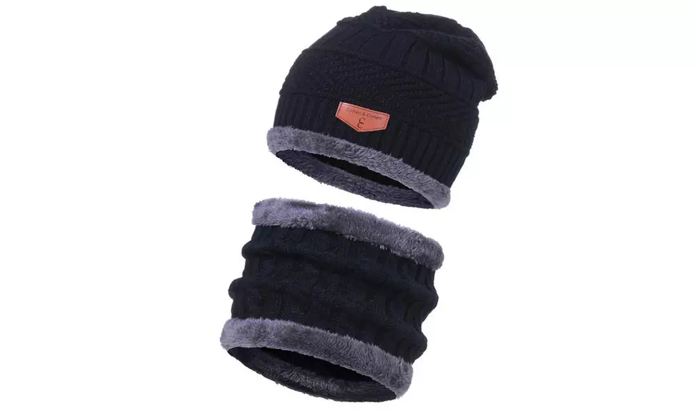 CC Chic Unisex Fleece Beanie and Scarf Set (2-Piece) - Second Medium
