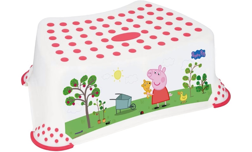 Image 4: Clearance Peppa Pig Toilet Training Seat and Step Stool Bundle