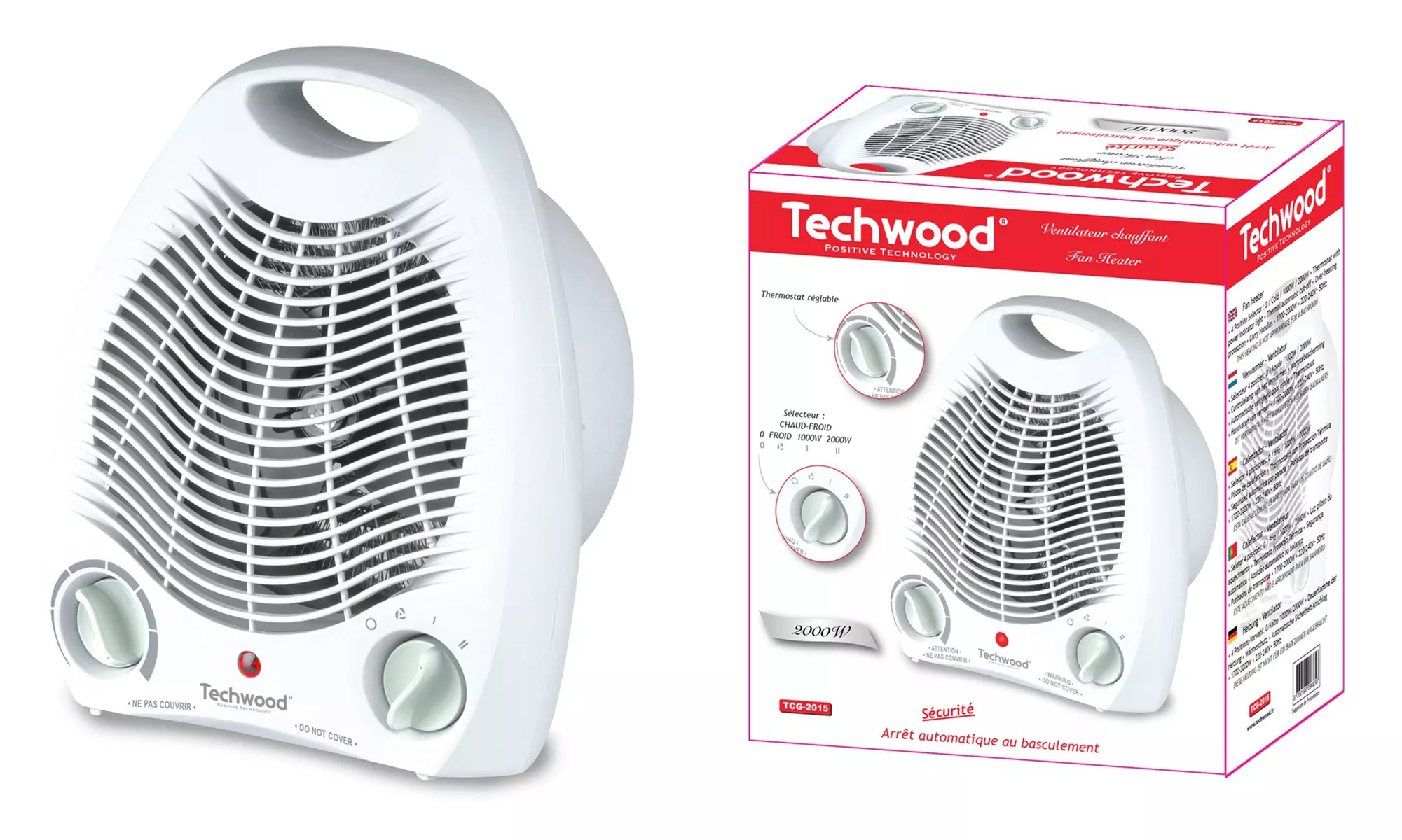 Chauffage soufflant de la marque Techwood - Primary Image