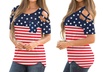 Haute Edition Women's Patriot American Flag Election 2020 Tops. Plus Size Available. - Second Medium