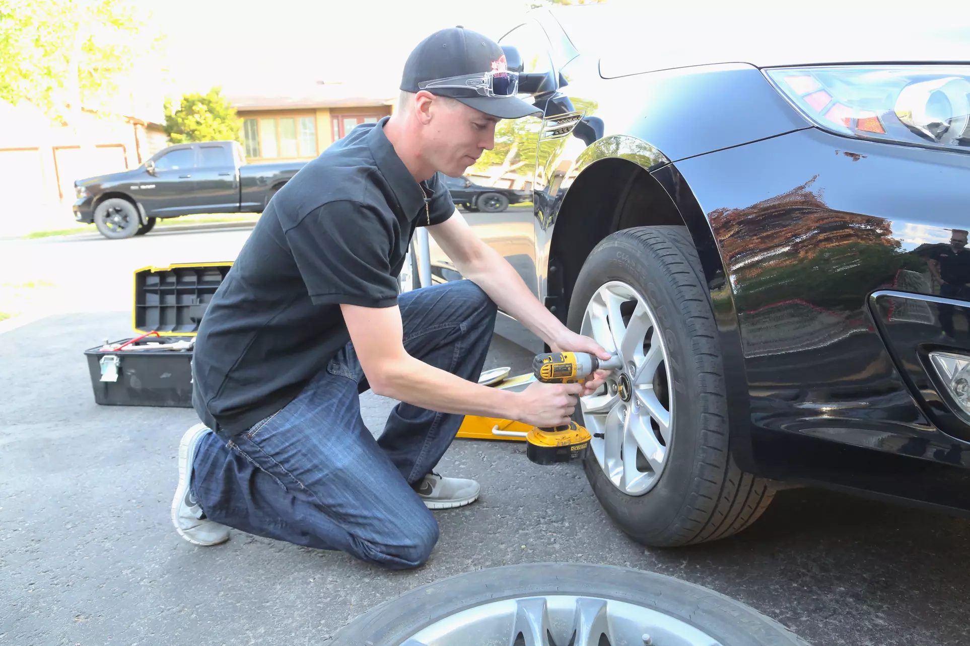 A Mobile Car Tire Change for One, Two, or Three Vehicles from TireChangers (Up to 50% Off) - Primary Image