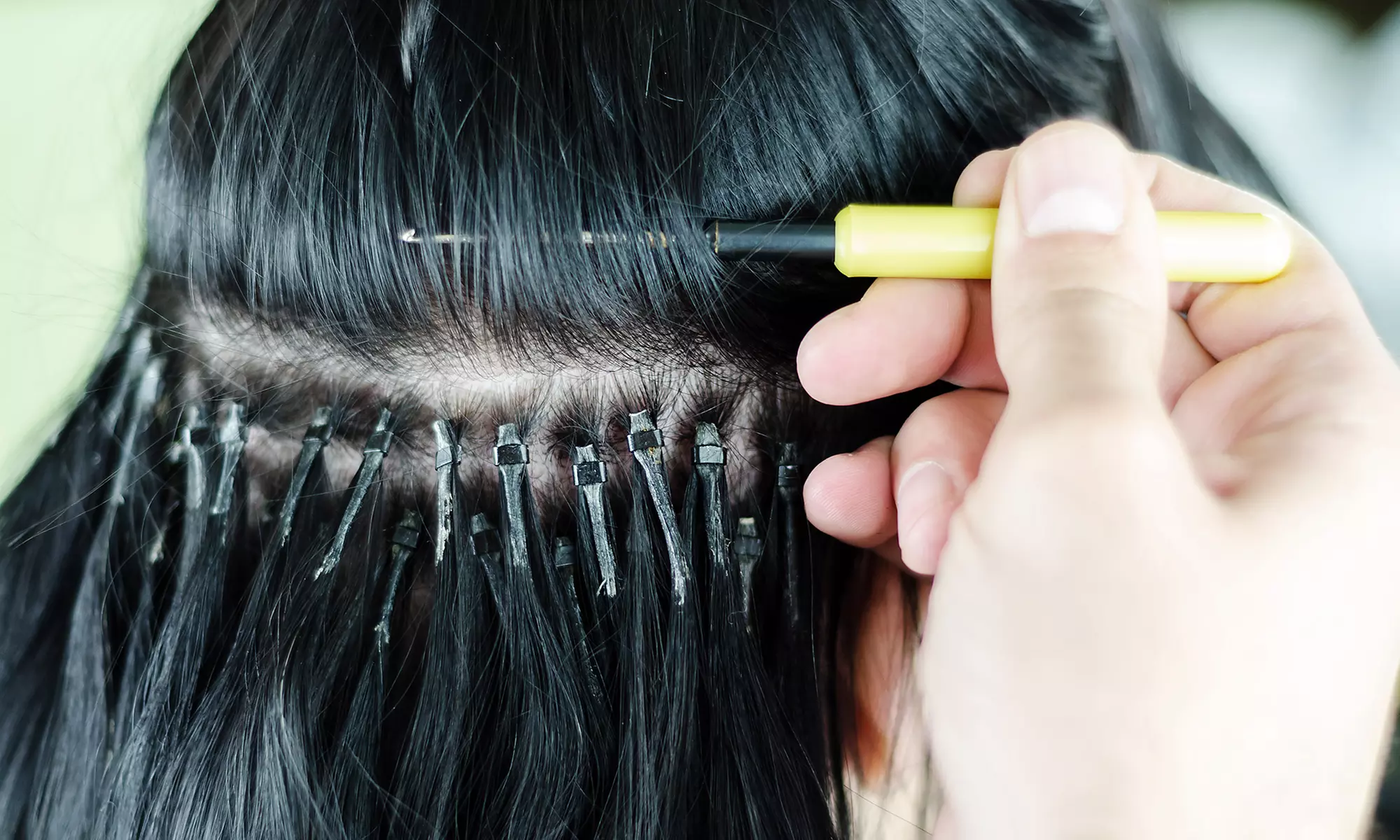 Transform Your Style with I-Tip, Tape-In, Sewn-In Weft, or K-Tip Hair Extension Installation ( Up to 40% Off ) - Primary Image