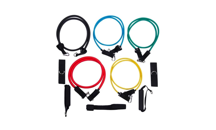 Image 7: 11-Piece Resistance Band Set