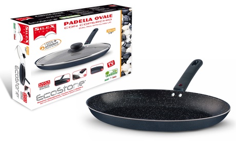 Padella ovale Silex Made in Italy con rivestimento in Ecostone®