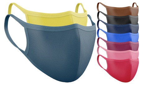 1, 3, 5 ou 10 masques unis lavables