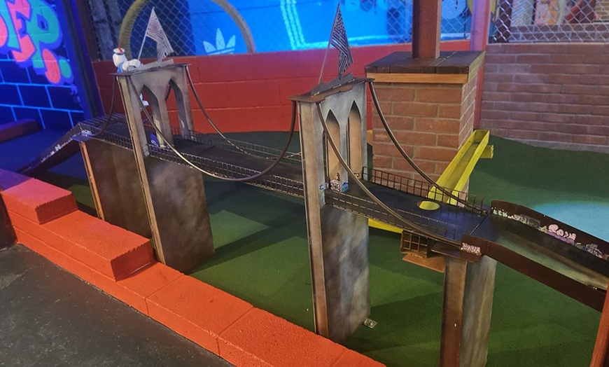 Image 7: Step into a Brooklyn-Themed 18 Holes of Mini Golf for Adult and Child 