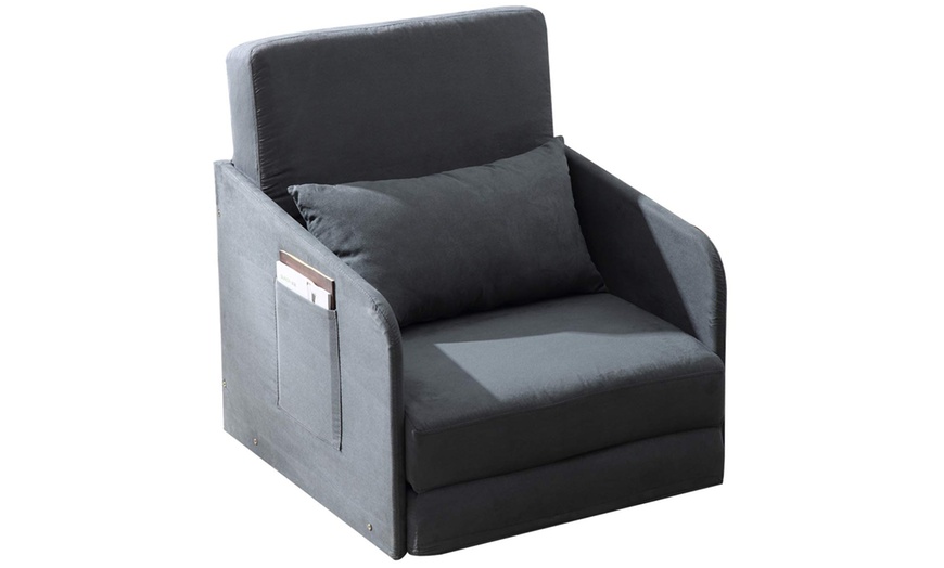 Image 2: Sofa Bed Armchair Sleeper Lounger