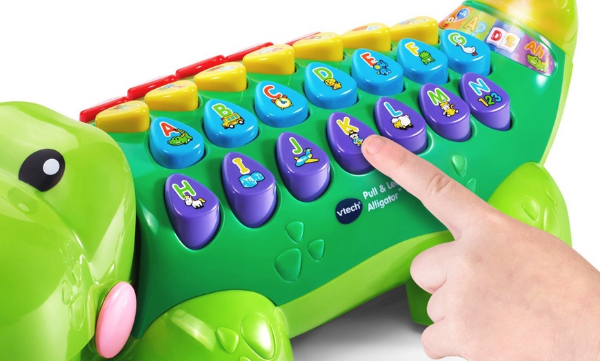 Image 2: VTech Alpha Gator Learning Toy