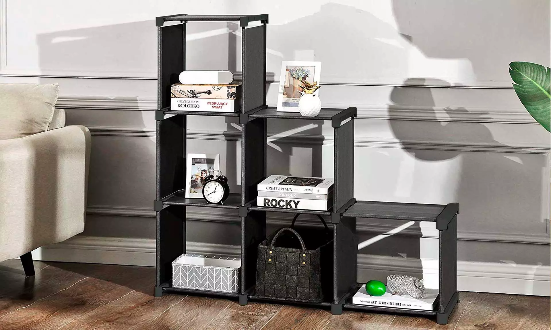 6- or 12-Cube Modular Shelving System - Primary Image