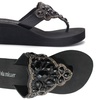 Image 3: Olivia Miller Women's Fashion Embellished Wedge Sandals