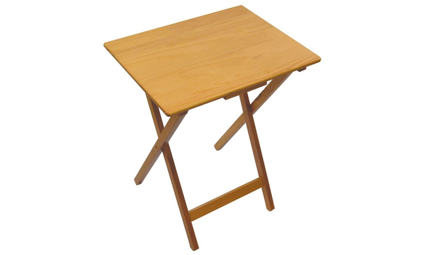 Image 13: Home Vida Folding Snack Table