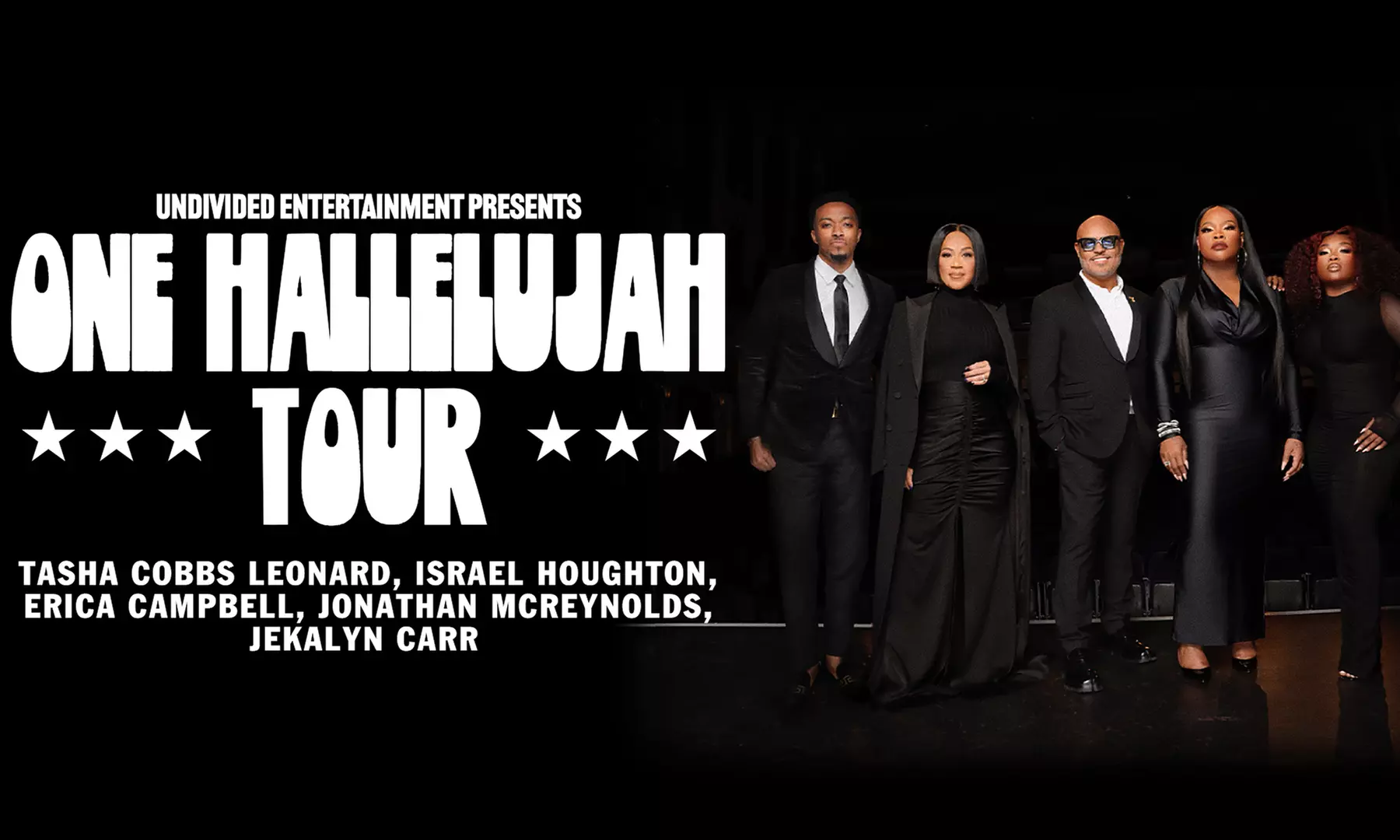 One Hallelujah Tour feat. Tasha Cobbs Leonard, Israel Houghton & More on April 4 at 6:30 p.m. - Primary Image
