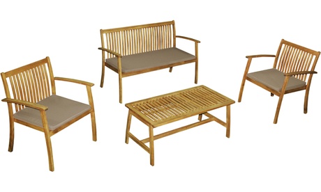 Set da giardino in legno di acacia