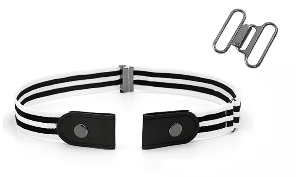 1x oder 2x schnallenloser, elastischer Gürtel