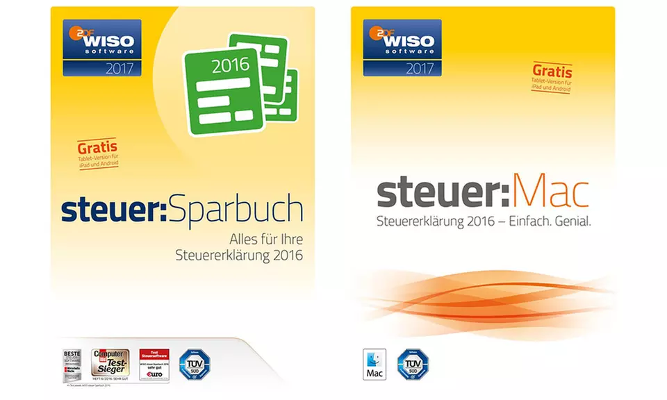 WISO steuer:Sparbuch 2017 oder 2017 Mac zum Downloaden inkl. Versand (bis zu 50% sparen*) - Primary Image