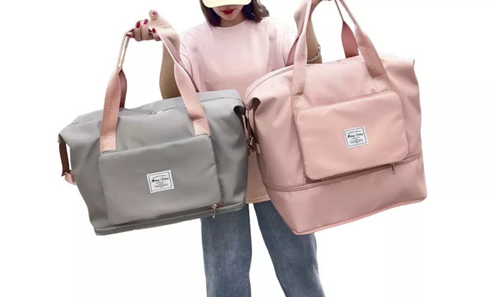 One or Two Waterproof Lightweight Foldable Duffle Handbags