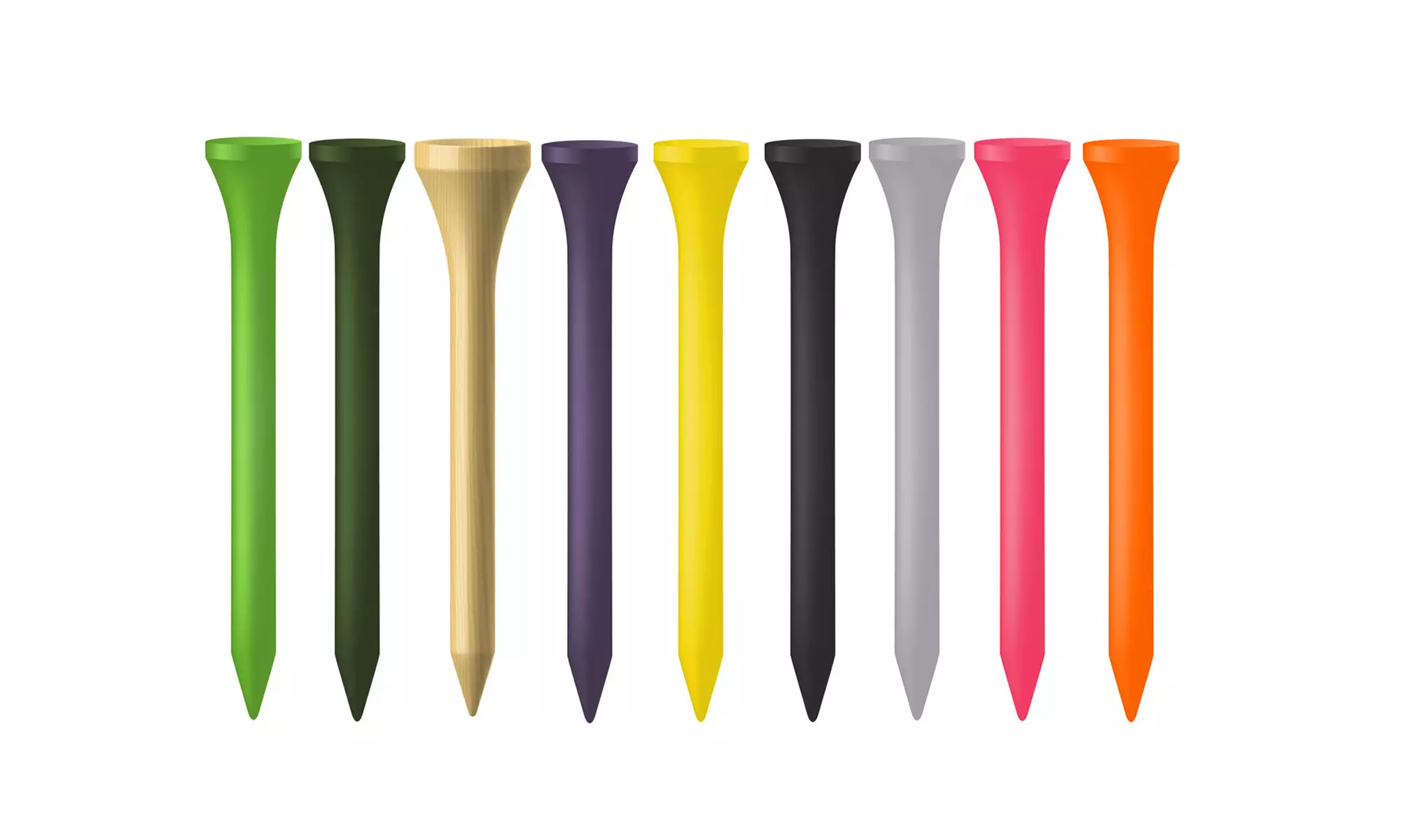 Lot de 500 tees de golf en bois - Primary Image