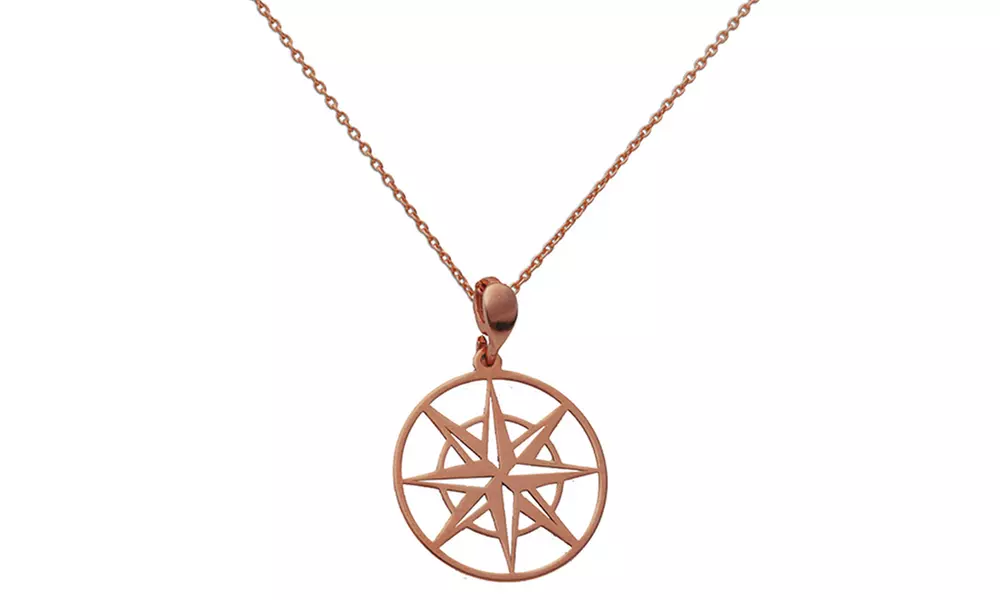 Collier "étoile des vents" en argent .925