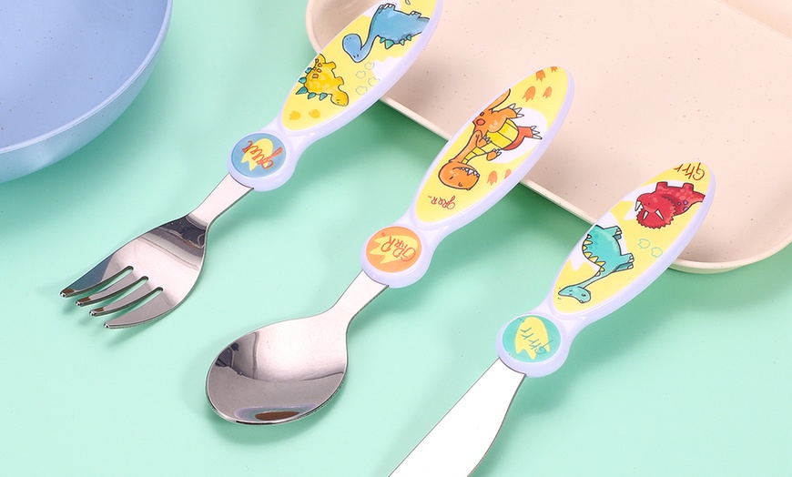 Image 17: Three-Piece Kids' Cutlery Set