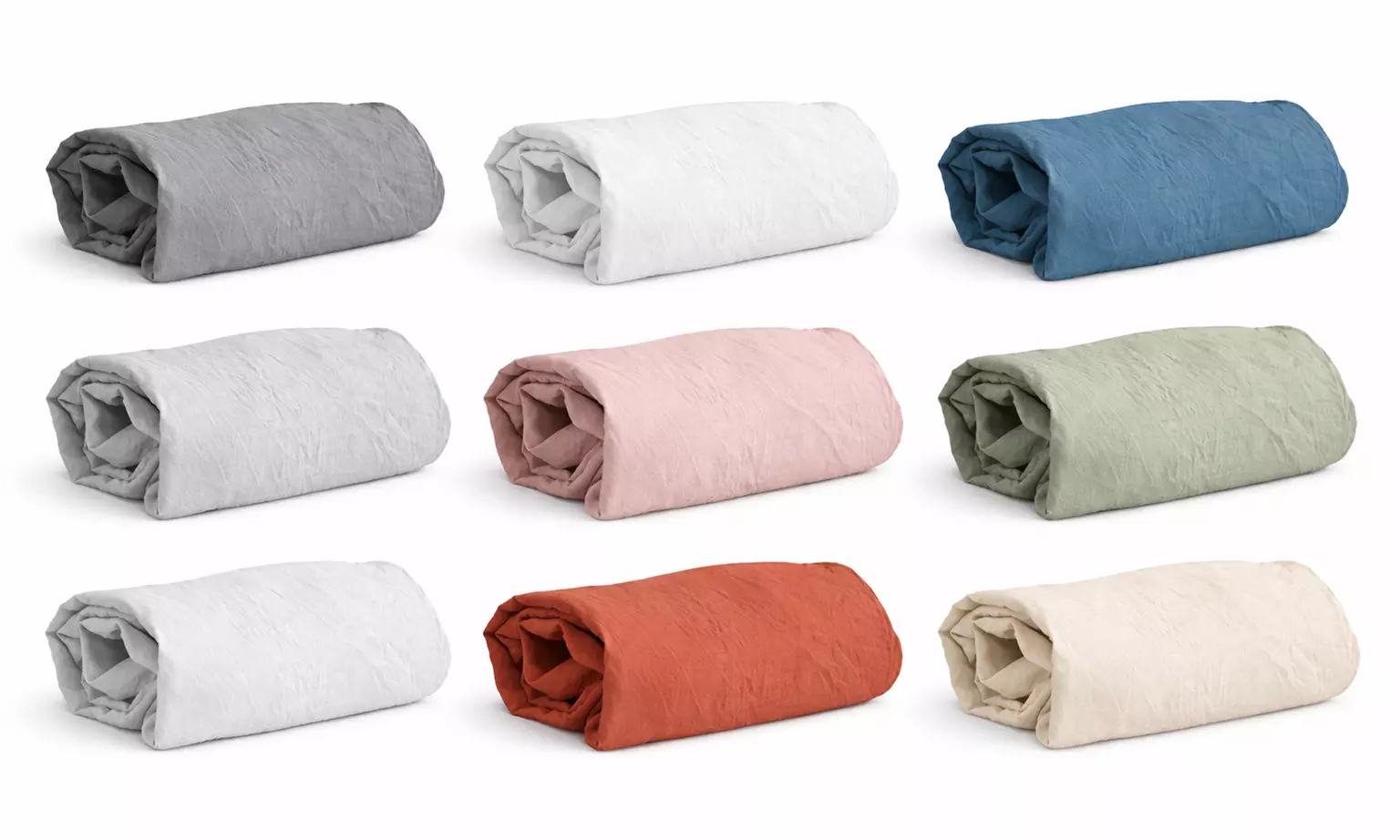 1 o 2 sábanas ajustables en tejido microlavado, disponibles en diferentes colores y dimensiones - Primary Image