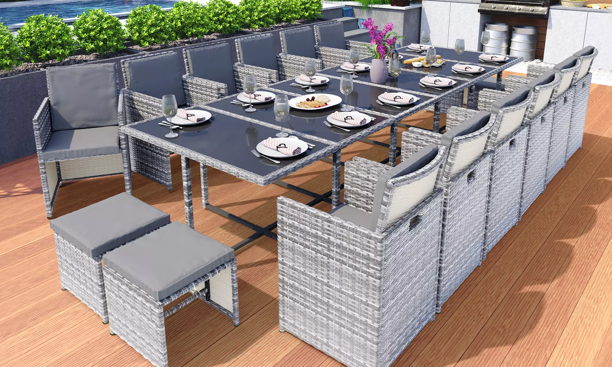 Swing&Harmonie Garten-Möbel-Set „Vegas"