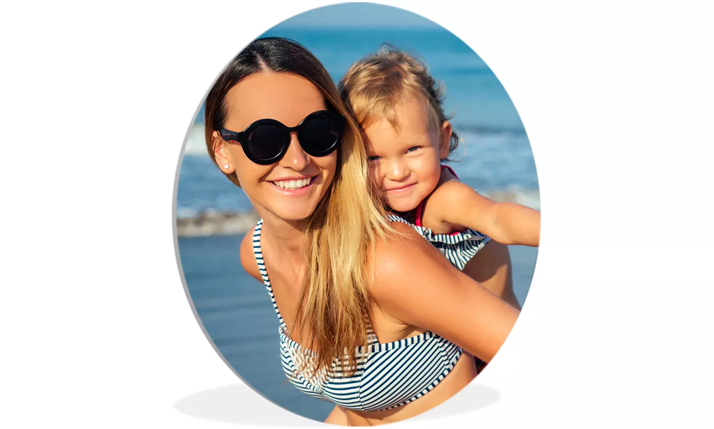 Jouw foto op een wandcirkel