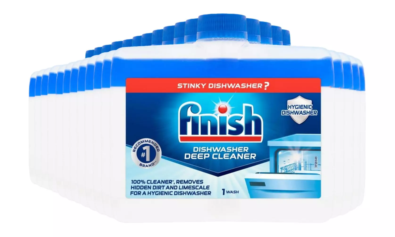 16 x Finish Dishwasher Cleaner 250ml - Primary Image