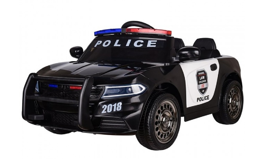 Image 1: Electric Ride-On Police Car