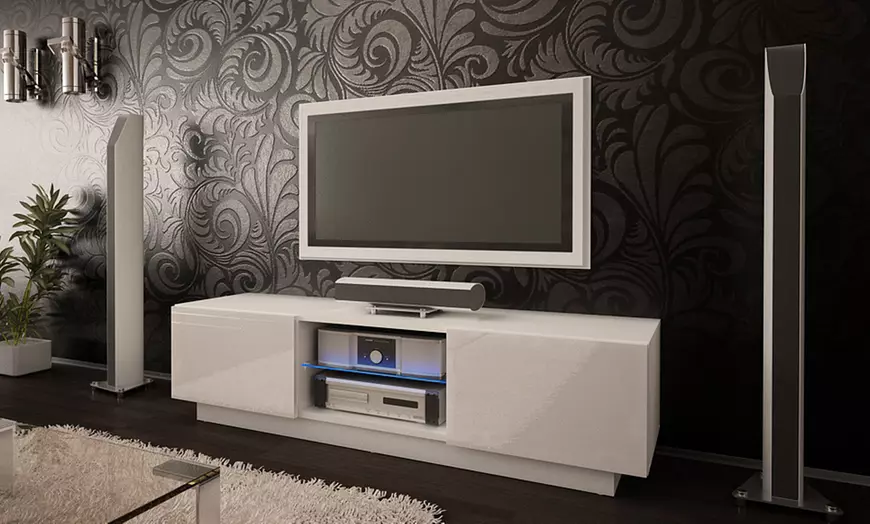 Image 6: Gloss Front TV Cabinet Unit