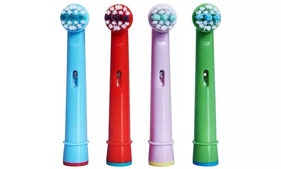 1 à 4 lots de 4 têtes de brosse à dents pour enfants compatibles Oral B, livraison offerte - Primary Image