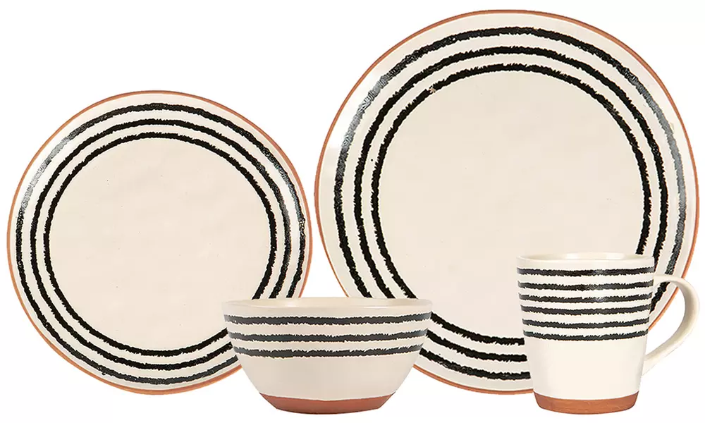 Ensemble de vaiselle en céramique de 24 pièces de la marque Nicola Spring, modèle au choix - Image 4