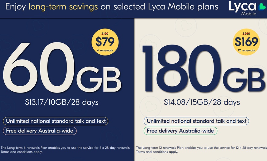 Image 1: Lyca Mobile 6 or 12 Months - 10GB/Per Month from Lycamobile