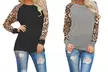 1, 2 ou 3 tops à manches longues à imprimé animal pour femme - Second Medium