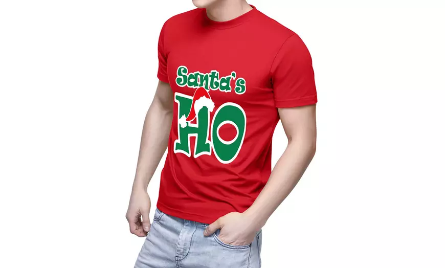 Image 19: T-shirts met kerstslogan